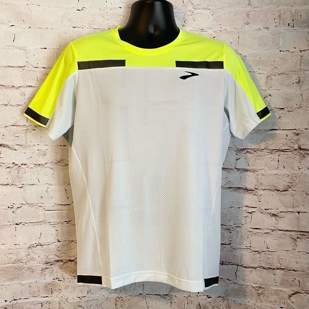 Brooks Carbonite Short Sleeve Low Light High Vis Men’s Running Shirt Breathable